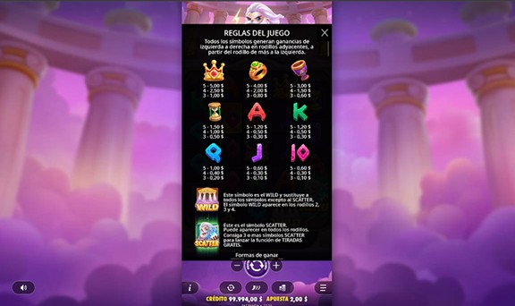 Reglas de Juego Olympus Wins